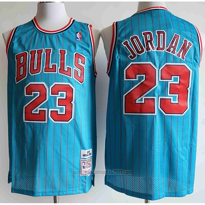 Camiseta Chicago Bulls Michael Jordan #23 Mitchell & Ness 1995-96 Azul